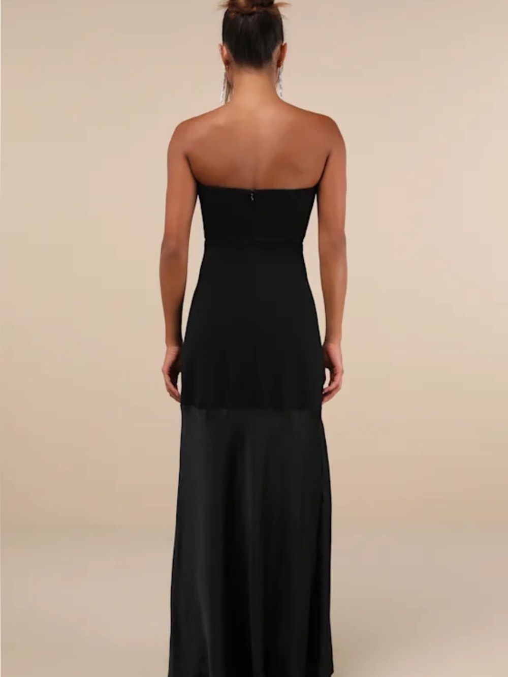 New Lulus Compelling Style Strapless  Dress - Classic Evening Gown Sz XL - Picture 4 of 8